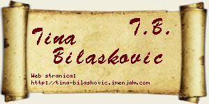 Tina Bilašković vizit kartica